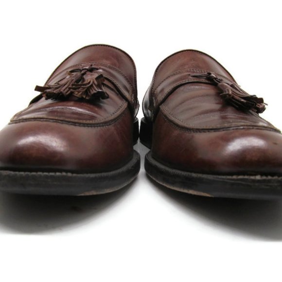 Johnston Murphy Mens Brown Tassel Loafers 10 M main image 4
